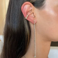 Flash Sale HEPBURN PEAR DIAMOND DROP EARRINGS Long