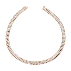 Cheap LARGE BAGUETTE DIAMOND ZOE CHOKER Chokers