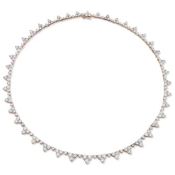 Discount LARGE DIAMOND TRIANGLE ETERNITY CHOKER Chokers