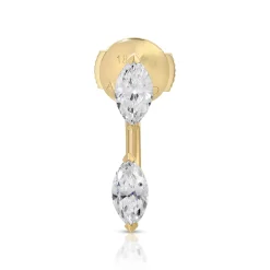 Shop LARGE MARQUISE DIAMOND ORBIT EARRING Orbit
