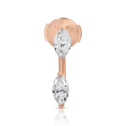 Shop LARGE MARQUISE DIAMOND ORBIT EARRING Orbit