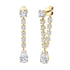 Best LARGE OLIVIA DIAMOND EARRINGS Long