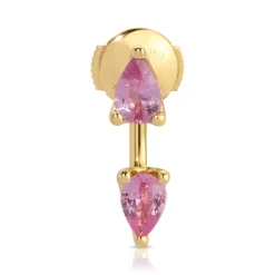 Discount LARGE PINK SAPPHIRE PEAR ORBIT EARRING Orbit