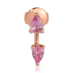 Discount LARGE PINK SAPPHIRE PEAR ORBIT EARRING Orbit