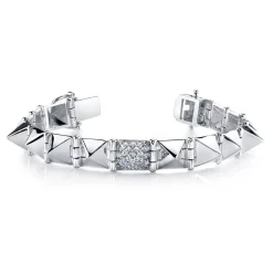 Online LARGE SPIKE BRACELET WITH ONE DIAMOND SPIKE Spikes