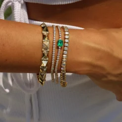 Online LARGE SPIKE BRACELET WITH ONE DIAMOND SPIKE Spikes