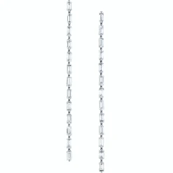 Outlet LONG BAGUETTE DIAMOND DROP EARRINGS Long
