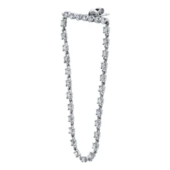 Cheap LONG BAR DIAMOND LOOP EARRINGS Long