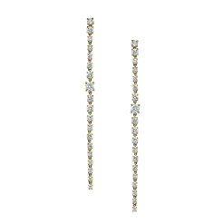Clearance LONG DIAMOND ROPE EARRINGS Long
