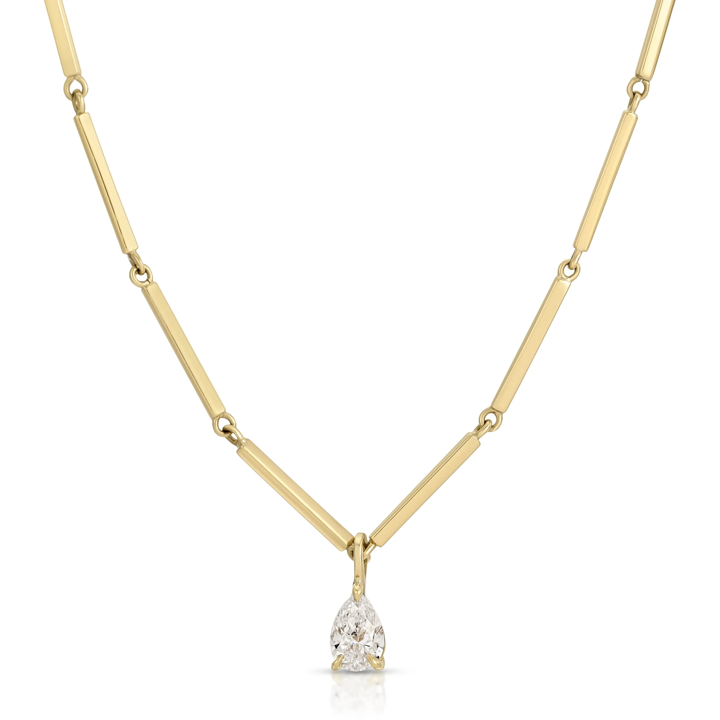 Best LOUISE NECKLACE WITH .40CT PEAR DIAMOND PENDANT Pendants