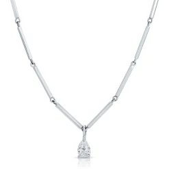 Best LOUISE NECKLACE WITH .40CT PEAR DIAMOND PENDANT Pendants