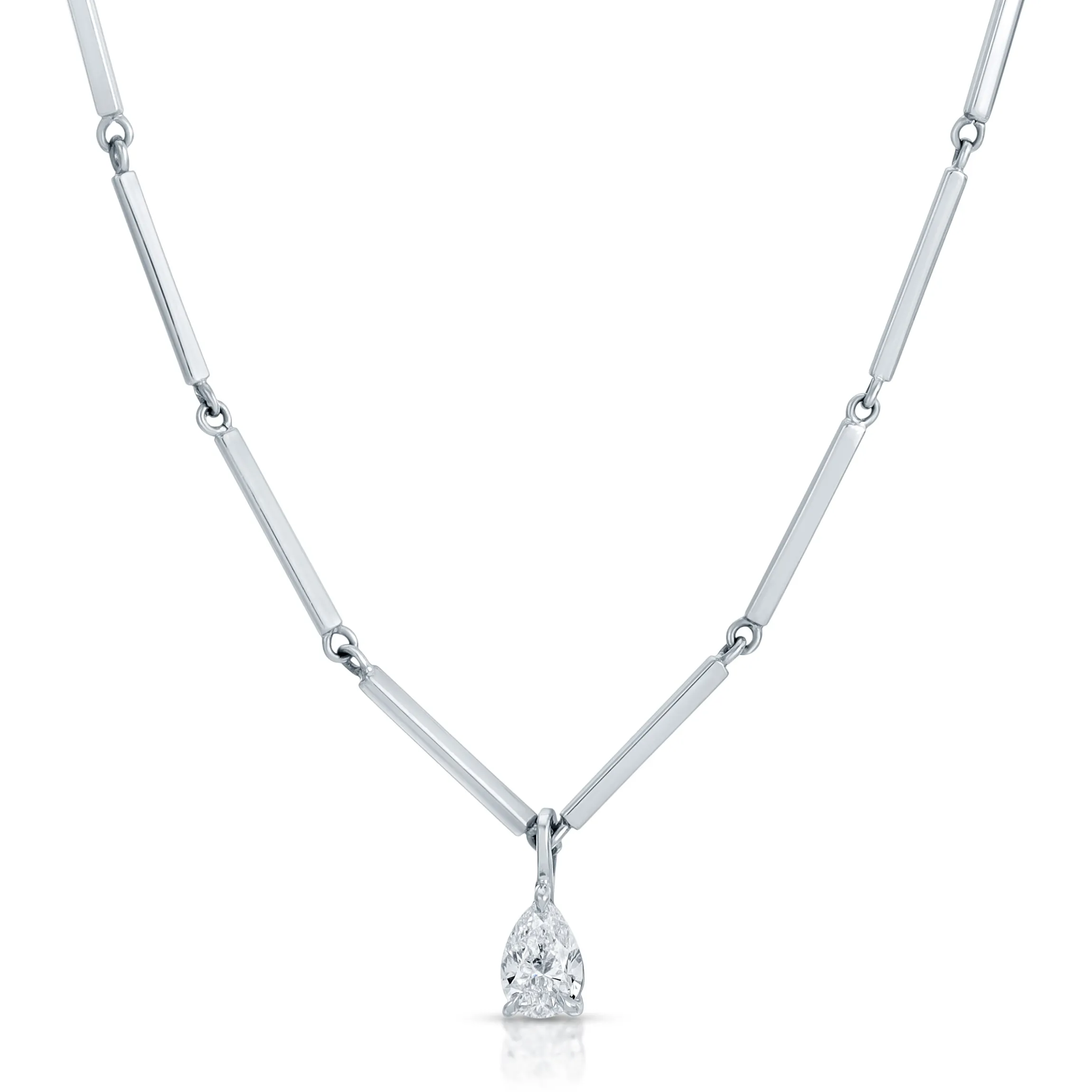 Best LOUISE NECKLACE WITH .40CT PEAR DIAMOND PENDANT Pendants