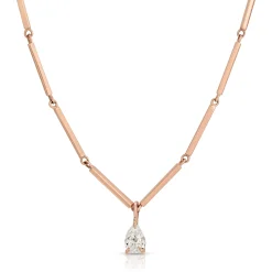 Best LOUISE NECKLACE WITH .40CT PEAR DIAMOND PENDANT Pendants