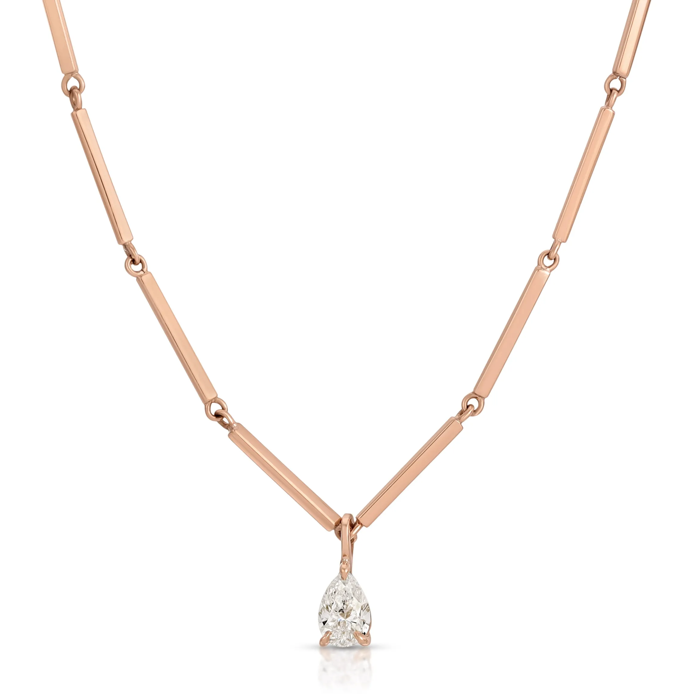 Best LOUISE NECKLACE WITH .40CT PEAR DIAMOND PENDANT Pendants