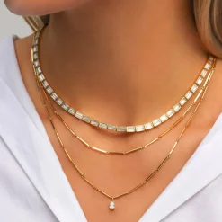 Best LOUISE NECKLACE WITH .40CT PEAR DIAMOND PENDANT Pendants