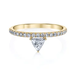 Cheap LUXE TRIANGLE DIAMOND RING Stacking