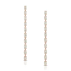 Online MARQUISE DIAMOND DROP EARRINGS Long