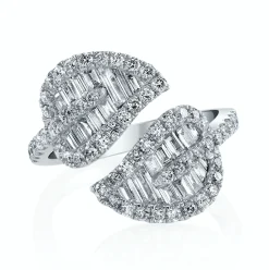 Hot MEDIUM LEAF DIAMOND RING Leaf