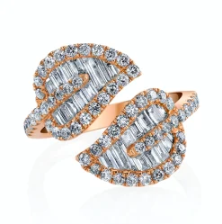 Hot MEDIUM LEAF DIAMOND RING Leaf