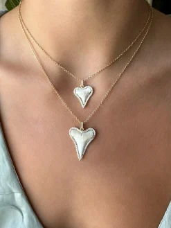 Shop MEDIUM SHARK TOOTH PENDANT WITH DIAMOND FRAME One Of A Kind