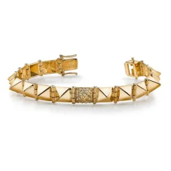 Cheap MEDIUM SPIKE BRACELET WITH ONE DIAMOND SPIKE Spikes