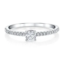 Outlet ME/YOU ROUND DIAMOND PAVE RING Stacking