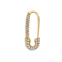 Cheap MINI DIAMOND SAFETY PIN EARRING Safety Pins & Clips