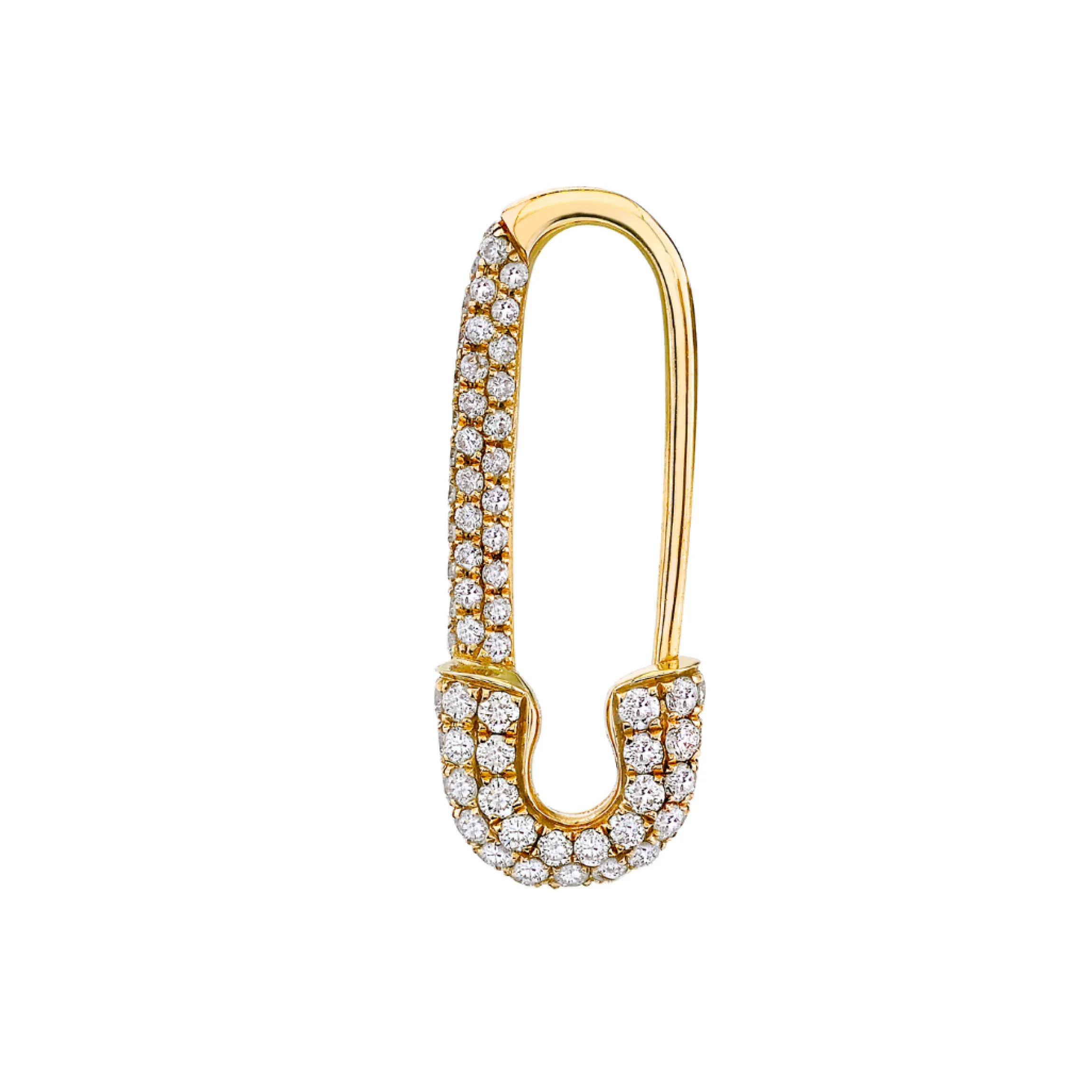 Cheap MINI DIAMOND SAFETY PIN EARRING Safety Pins & Clips