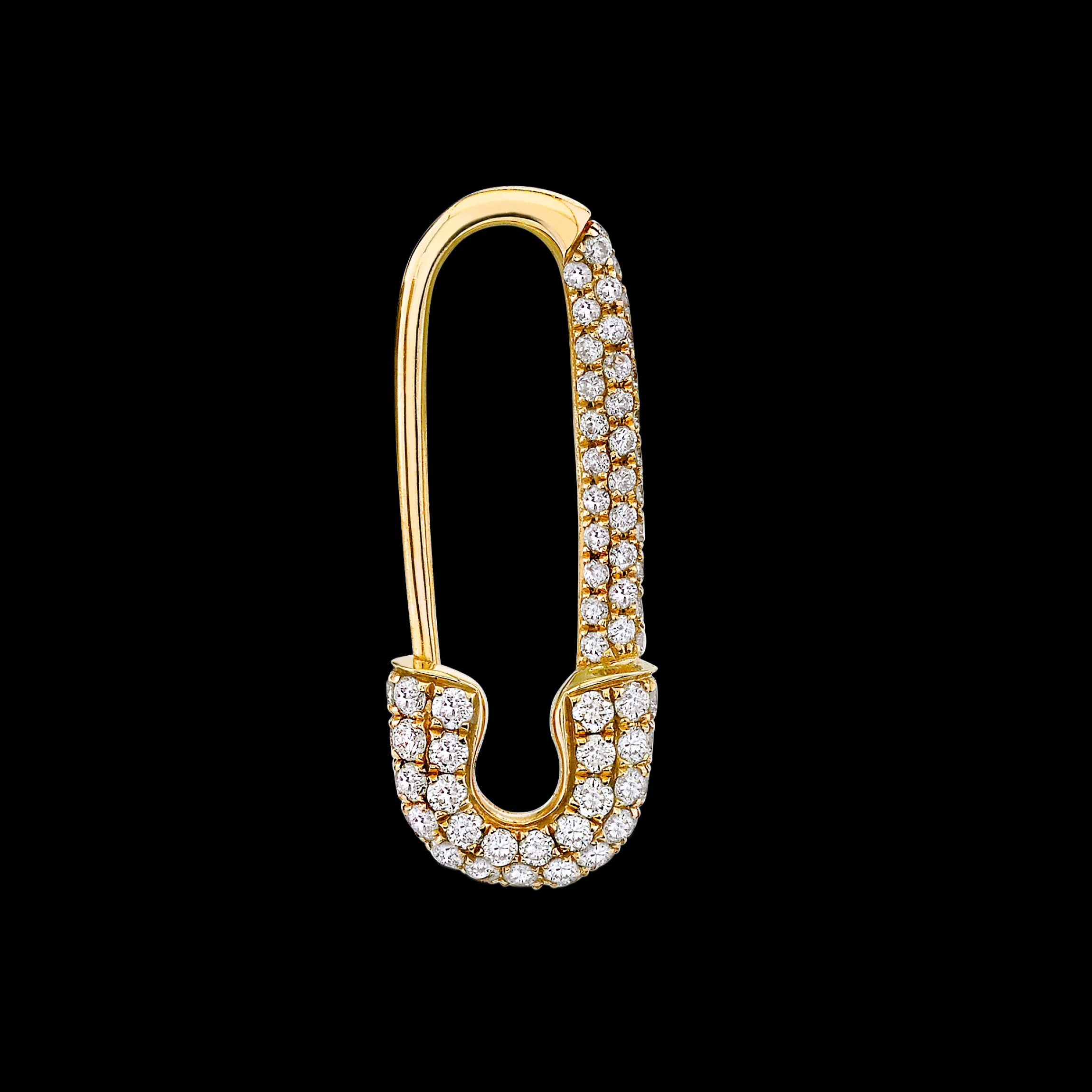 Cheap MINI DIAMOND SAFETY PIN EARRING Safety Pins & Clips