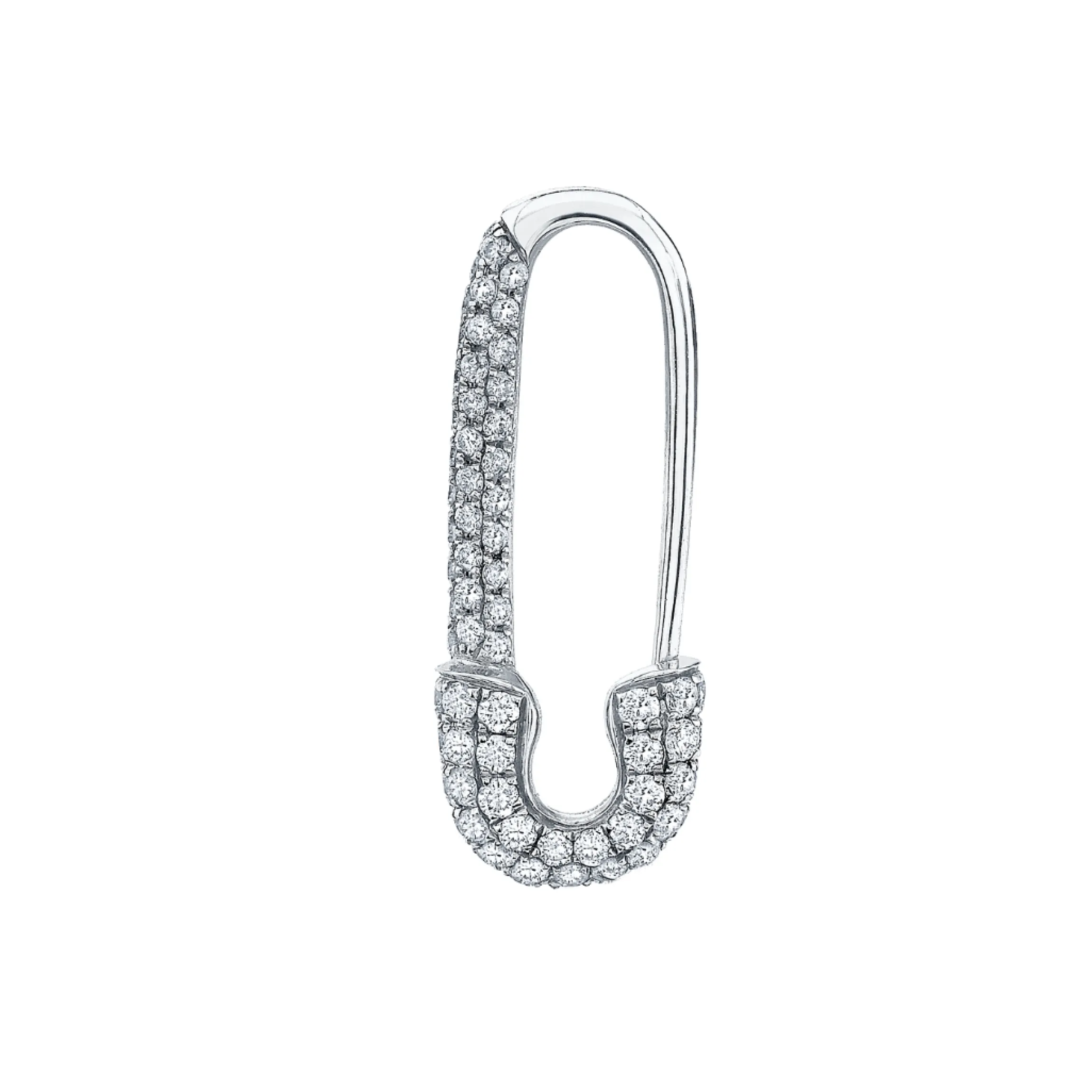 Cheap MINI DIAMOND SAFETY PIN EARRING Safety Pins & Clips