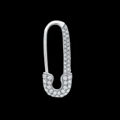 Cheap MINI DIAMOND SAFETY PIN EARRING Safety Pins & Clips