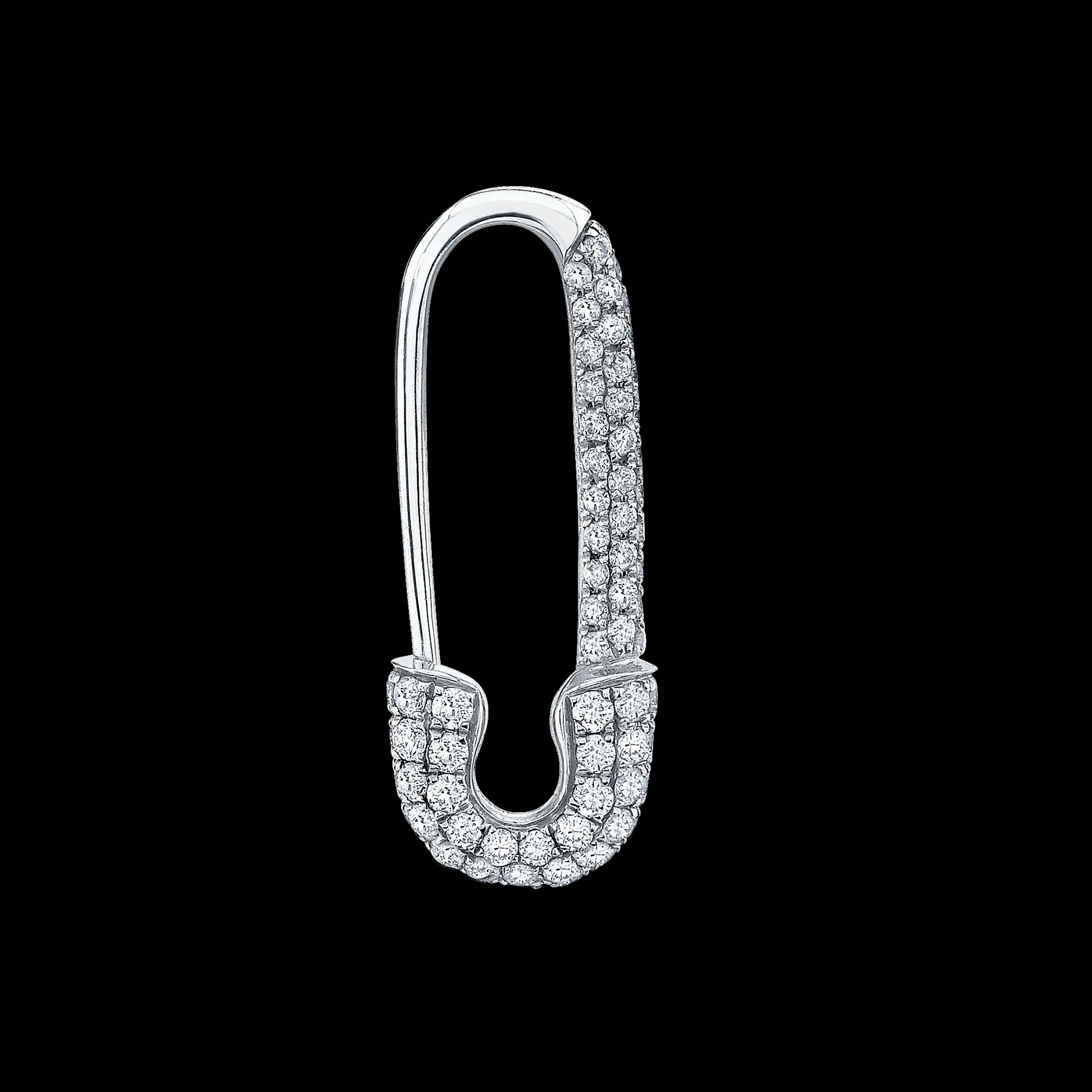 Cheap MINI DIAMOND SAFETY PIN EARRING Safety Pins & Clips