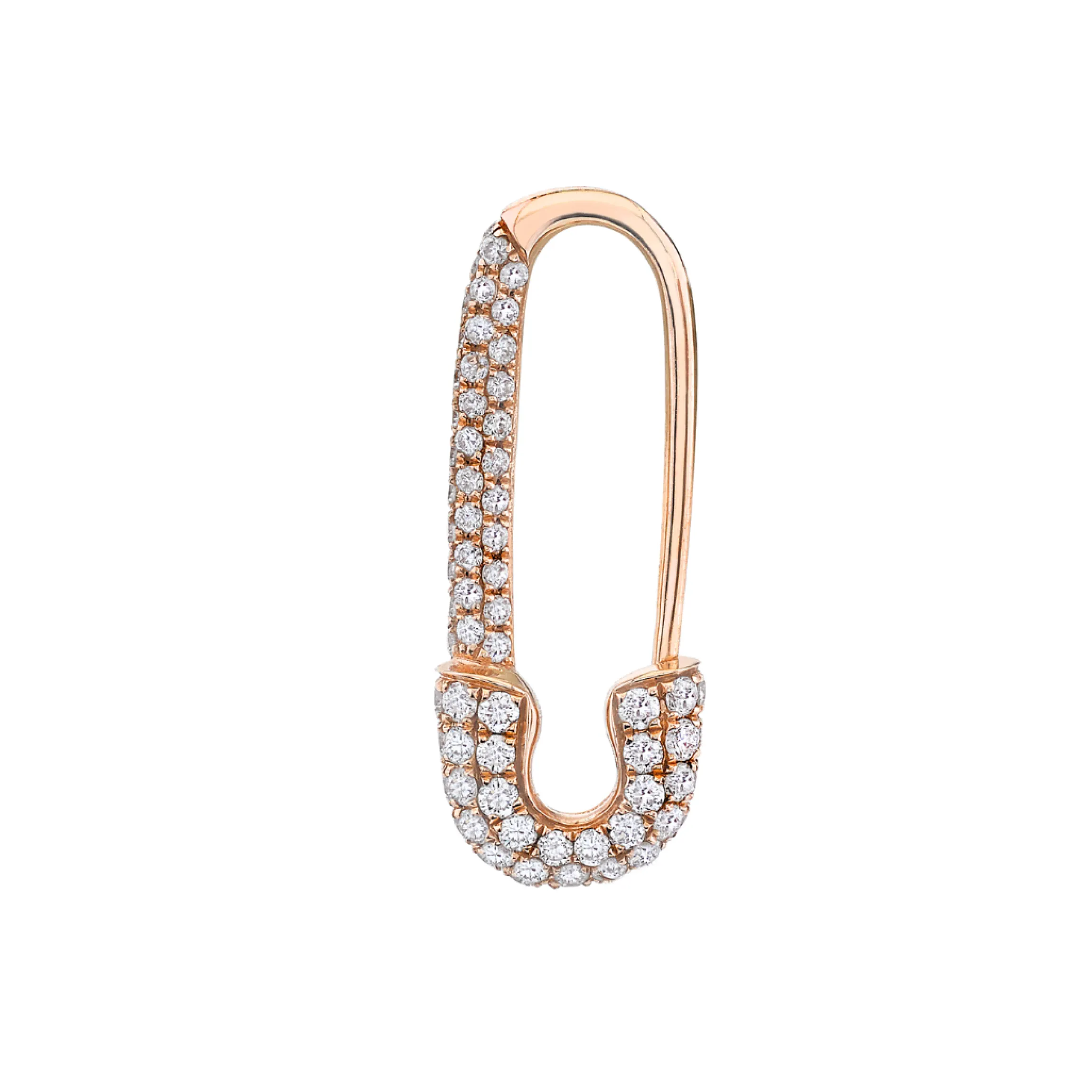 Cheap MINI DIAMOND SAFETY PIN EARRING Safety Pins & Clips