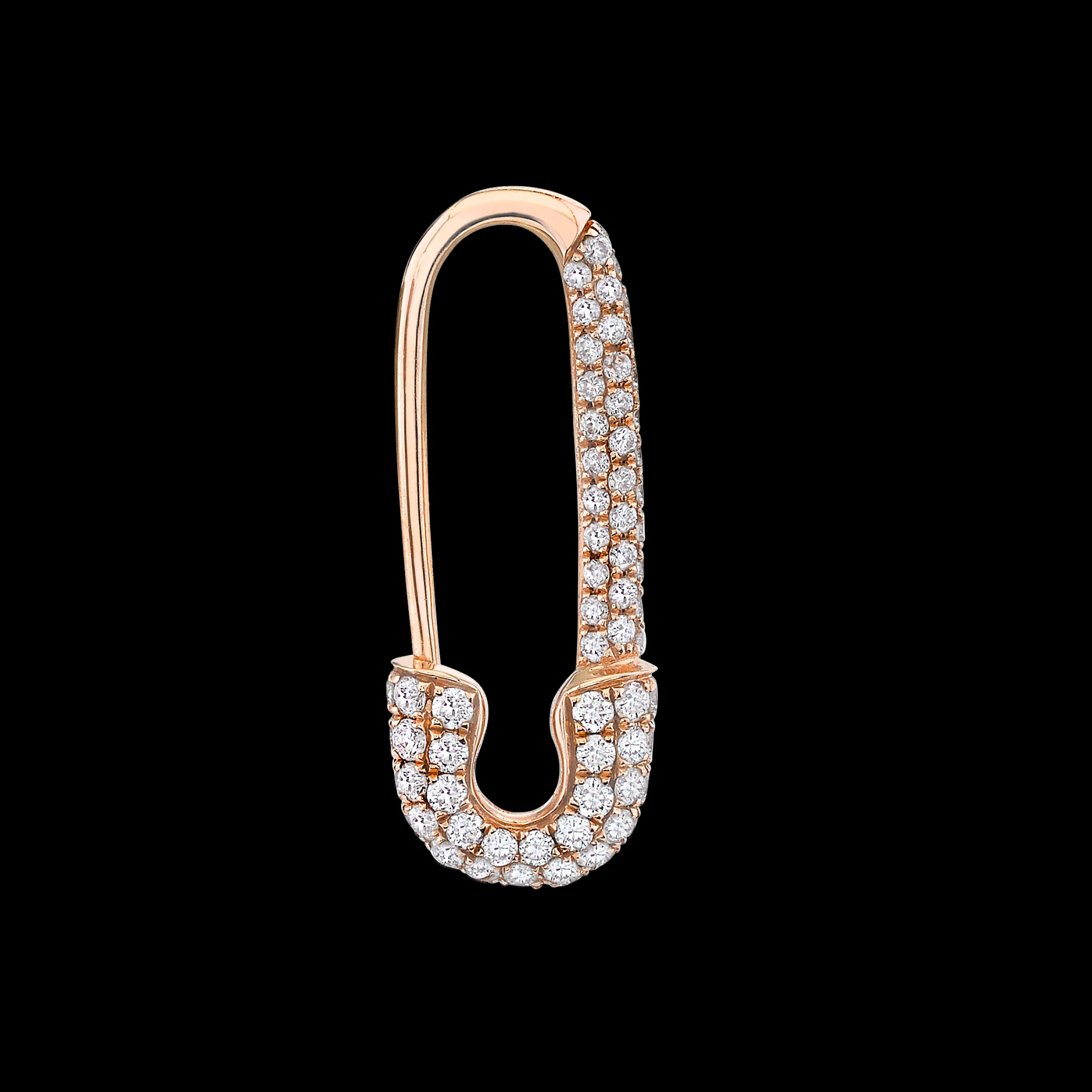 Cheap MINI DIAMOND SAFETY PIN EARRING Safety Pins & Clips