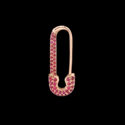 Cheap MINI RUBY SAFETY PIN EARRING Safety Pins & Clips