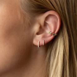 Store MULTI-COLOR DIAMOND AND FINE GEMSTONE EAR CUFF Ear Cuffs