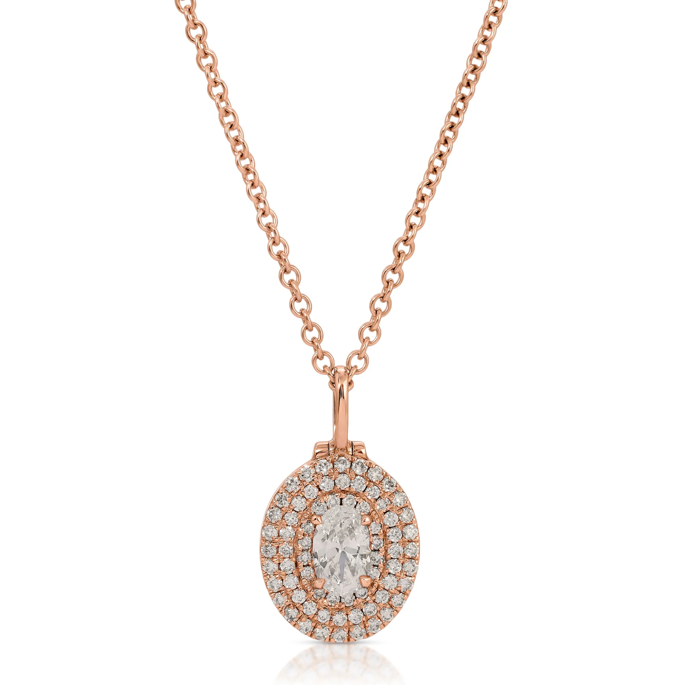 Cheap OVAL SHAPED DIAMOND LOULOU LOCKET Pendants