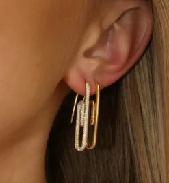 Cheap PAPER CLIP EARRING Safety Pins & Clips