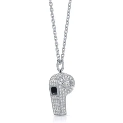 Flash Sale PAVE DIAMOND BABY WHISTLE WITH MARQUISE DIAMOND Pendants