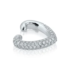 Flash Sale PAVE DIAMOND HEART EAR CUFF Ear Cuffs