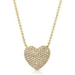 Cheap PAVE DIAMOND HEART NECKLACE Pendants