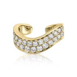 Clearance PAVE DIAMOND WAVE EAR CUFF Ear Cuffs