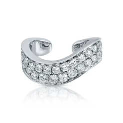 Clearance PAVE DIAMOND WAVE EAR CUFF Ear Cuffs