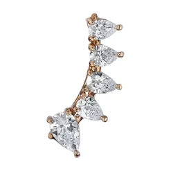 Discount PEAR DIAMOND FLOATING EARRING Floating