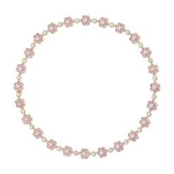 New PINK SAPPHIRE AND DIAMOND FLORA CHOKER Chokers