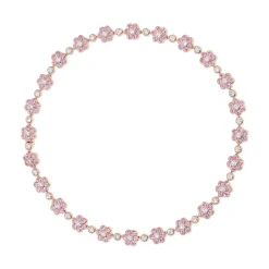 New PINK SAPPHIRE AND DIAMOND FLORA CHOKER Chokers
