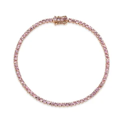 Cheap PINK SAPPHIRE HEPBURN BRACELET Diamond Link