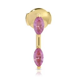 Hot PINK SAPPHIRE MARQUISE ORBIT EARRING Orbit