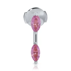 Hot PINK SAPPHIRE MARQUISE ORBIT EARRING Orbit