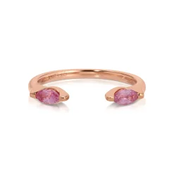 Shop PINK SAPPHIRE MARQUISE ORBIT RING Stacking|Orbit